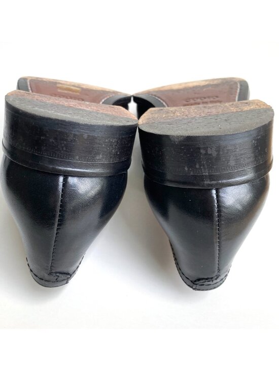 Italian Loafers sz 9 Gee Ricci Black Leather Classic Style main image 6